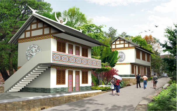 靈峰苗寨村落風貌改造景觀設計